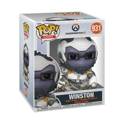 Funko Pop! figura de vinil Winston de Overwatch 2 na caixa