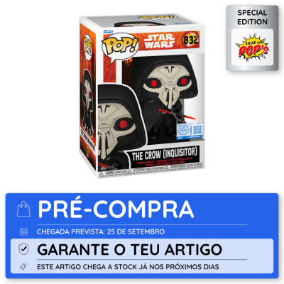 Embalagem de figura Funko Pop! Star Wars The Crow (Inquisitor)