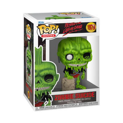 Figurine Funko Pop! Zombie Suicide verde em embalagem com janela