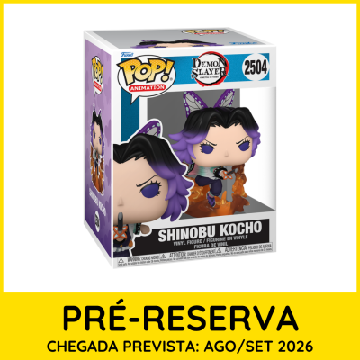 Funko Pop! Shinobu Kocho Demon Slayer em caixa com janela