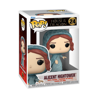 Figura Funko Pop! Alicent Hightower da série House of the Dragon na embalagem