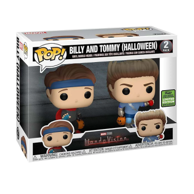 Funko Pop! Billy and Tommy Halloween edição WandaVision, 2 figuras colecionáveis em embalagem