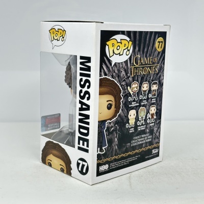 Caixa branca de coleção Funko Pop! Missandei Game of Thrones número 77