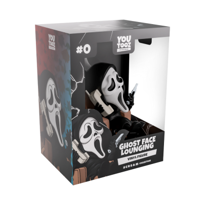Caixa com figura de vinil GHOST FACE LOUNGING da YOU TOYZ