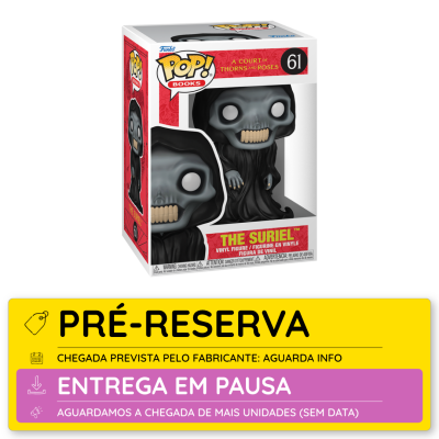 Funko Pop! The Suriel vinil caixa com figura de caveira cinzenta e corpo preto