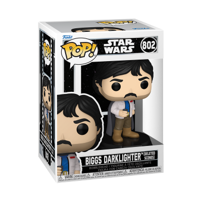 Funko Pop! Biggs Darklighter Star Wars 802 em embalagem