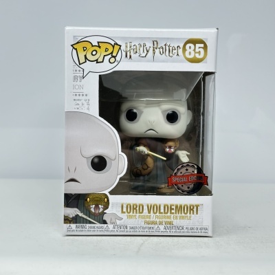 Figura POP! Harry Potter Lord Voldemort com cobra na embalagem