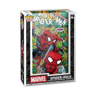 Figura de vinil Funko Pop! Marvel Spider-Hulk 79 com caixa ilustrada de banda desenhada