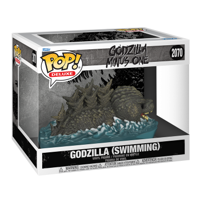 Figura de vinil Godzilla a nadar em caixa POP! Deluxe