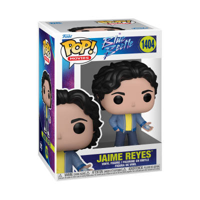 Figura de vinil Jaime Reyes Blue Beetle Funko Pop! na caixa