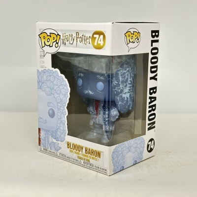 Figura Funko Pop! Harry Potter Bloody Baron na caixa branca com janela de plástico
