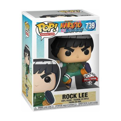 Figura POP! vinyl Rock Lee Naruto Shippuden número 739 na embalagem