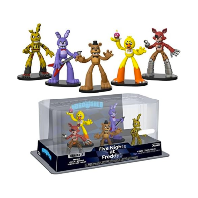 Figuras colecionáveis Five Nights at Freddy's em caixa transparente