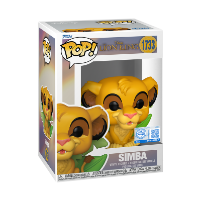 Figura Pop! vinil Simba The Lion King na caixa