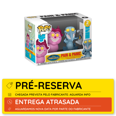 Figura colecionável Pop! Pain & Panic da Disney Hercules na embalagem