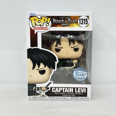Figura Funko Pop! Animation Captain Levi Attack on Titan 1315 na embalagem