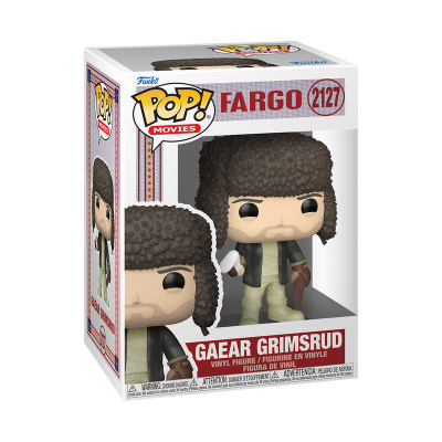Figura Funko Pop! de Gaear Grimsrud da série Fargo na embalagem