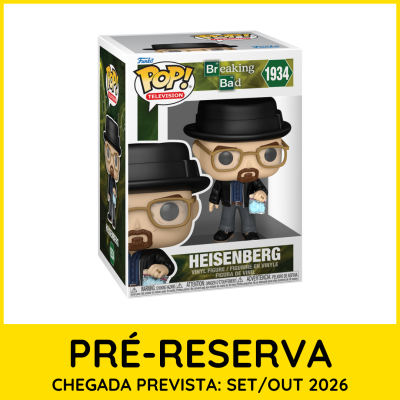 Figura de vinil Heisenberg Funko Pop! Television Breaking Bad na caixa.