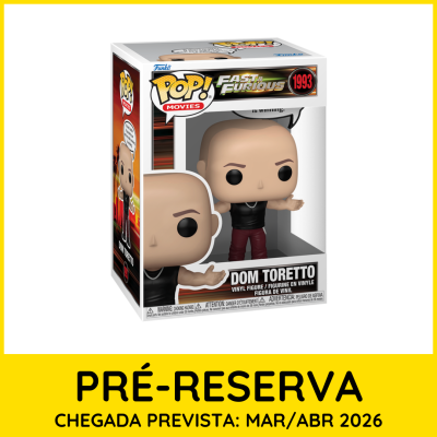 Figura Funko Pop! Dom Toretto Fast & Furious na caixa