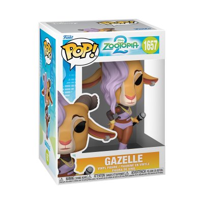 Figura Funko Pop! Gazelle de Zootopia em caixa