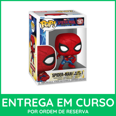 Boneco Funko Pop Spider-Man traje No Way Home Suit na caixa
