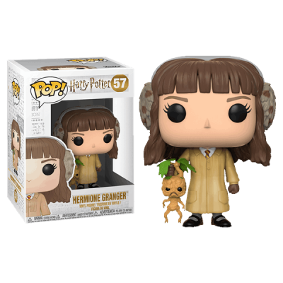 Funko Pop Hermione Granger com boneco Maroto e embalagem.