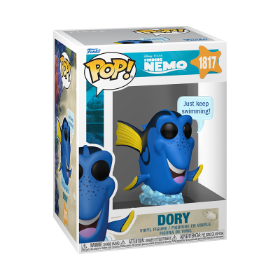 Figura Funko Pop de vinil Dory de Finding Nemo na caixa
