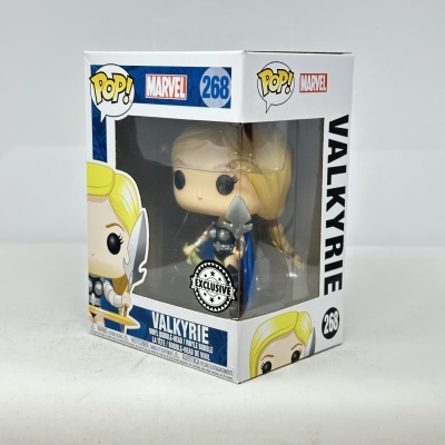 Figura Funko Pop! Marvel Valkyrie nº 268 em caixa de embalagem