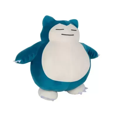 Pelúcia do personagem Snorlax azul e creme