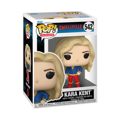 Boneco Funko Pop! de Kara Kent da série Smallville na embalagem