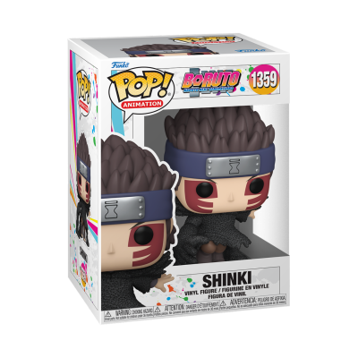 Funko Pop Shinki de Boruto em caixa