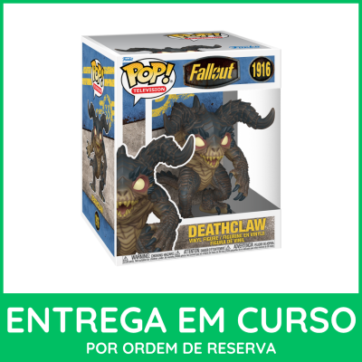 Figura Pop! Fallout Deathclaw em embalagem
