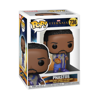 Figura Funko Pop! Phastos Marvel Eternals nº 736 em caixa