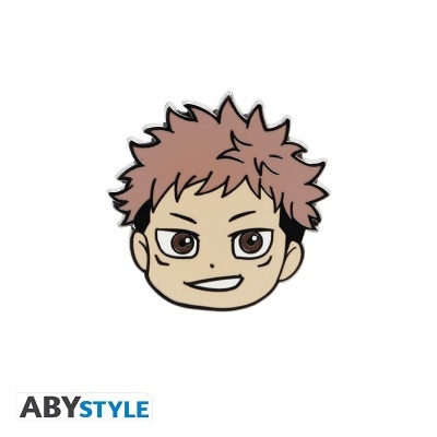Pin rosto personagem anime com cabelo castanho e olhos castanhos