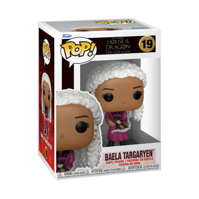 Figura Funko Pop Raela Targaryen da série House of the Dragon na caixa