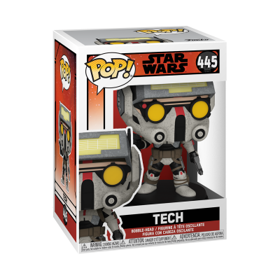 Funko Pop! Star Wars Tech número 445 em caixa