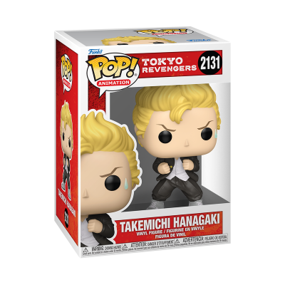 Figura Funko Pop! Takemichi Hanagaki da série Tokyo Revengers em embalagem