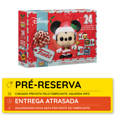 Calendário de advento Funko Pocket Pop! Disney com 24 peças e selo de pré-reserva em português