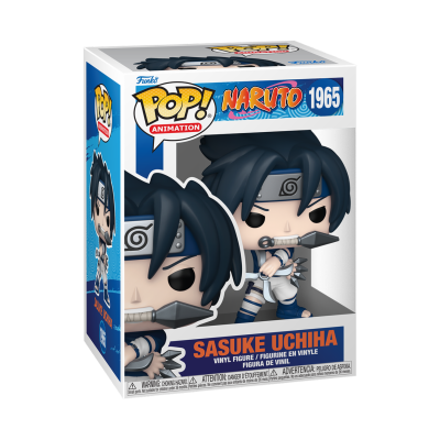 Figura Funko Pop! Sasuke Uchiha de Naruto dentro da caixa