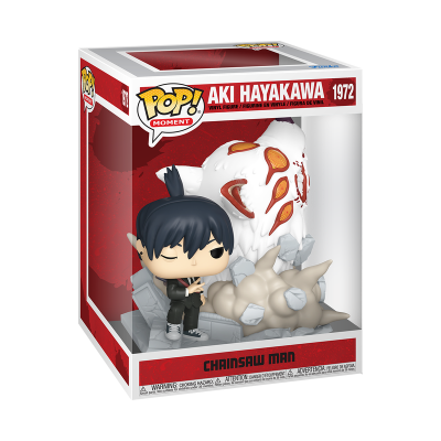 Figura Funko Pop! Moment Aki Hayakawa Chainsaw Man em caixa