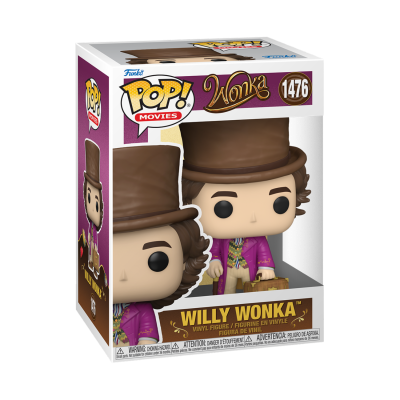 Figura de vinil Funko Pop Movies Willy Wonka na embalagem original