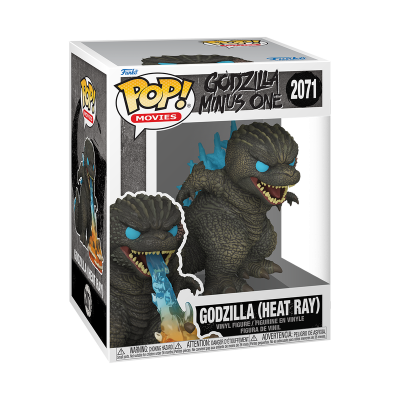 Figura Funko Pop Godzilla Heat Ray em vinil na caixa