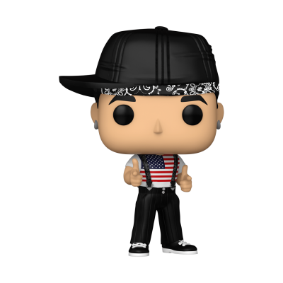 Figura Funko Pop com roupa de estilo urbano e chapéu preto