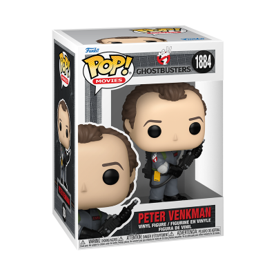 Figura de vinil Funko Pop! Peter Venkman Ghostbusters na caixa