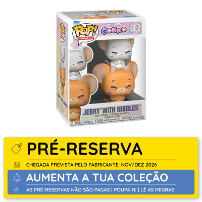 Funko Pop Jerry with Nibbles em caixa de embalagem