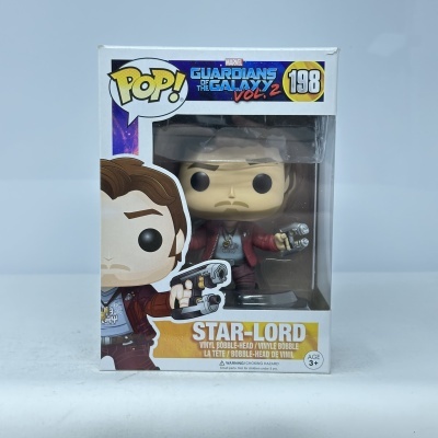 Figura Funko Pop! Star-Lord Guardians of the Galaxy Vol. 2 na caixa
