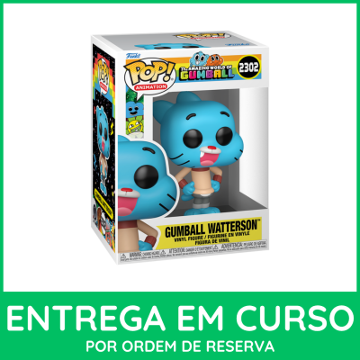 Figura Funko Pop! Gumball Watterson em caixa com janela.