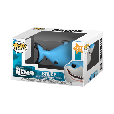 Figura Funko Pop! Bruce tubarão de Finding Nemo em caixa branca