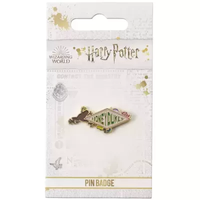Pin metálico Harry Potter Honeydukes em embalagem branca