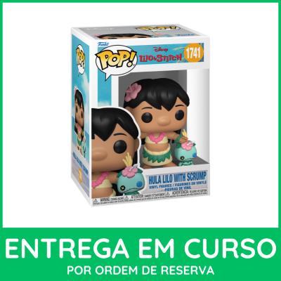Figura Funko Pop! Hula Lilo with Scrump Lilo & Stitch embalagem vidro
